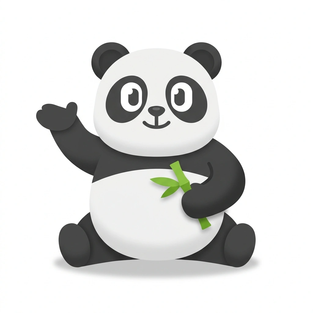 Pip the Panda, the guide who teaches the Feng Shui for Everyday Spaces course
