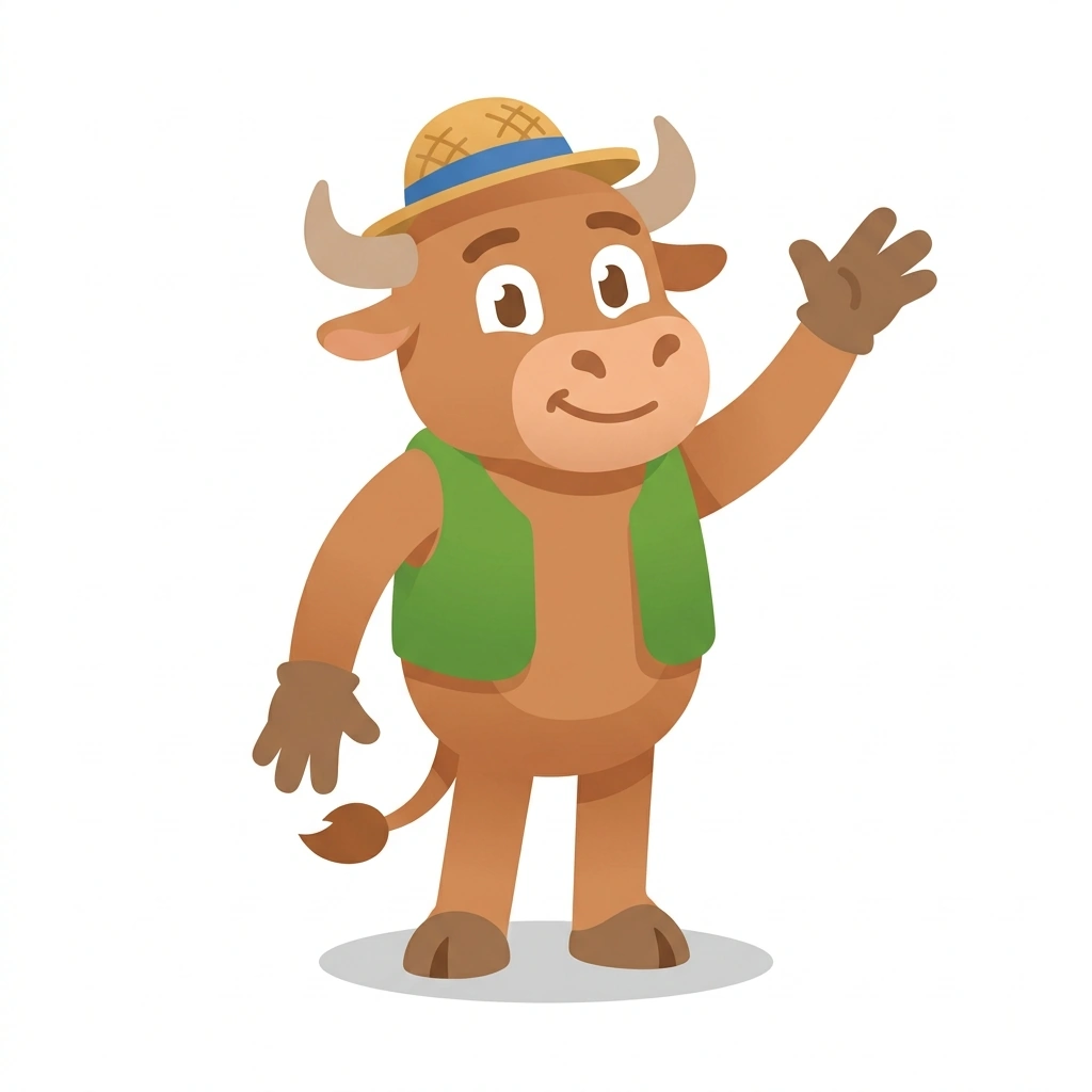 Aggie the Aurochs, the guide who teaches the The Dawn of Farming course