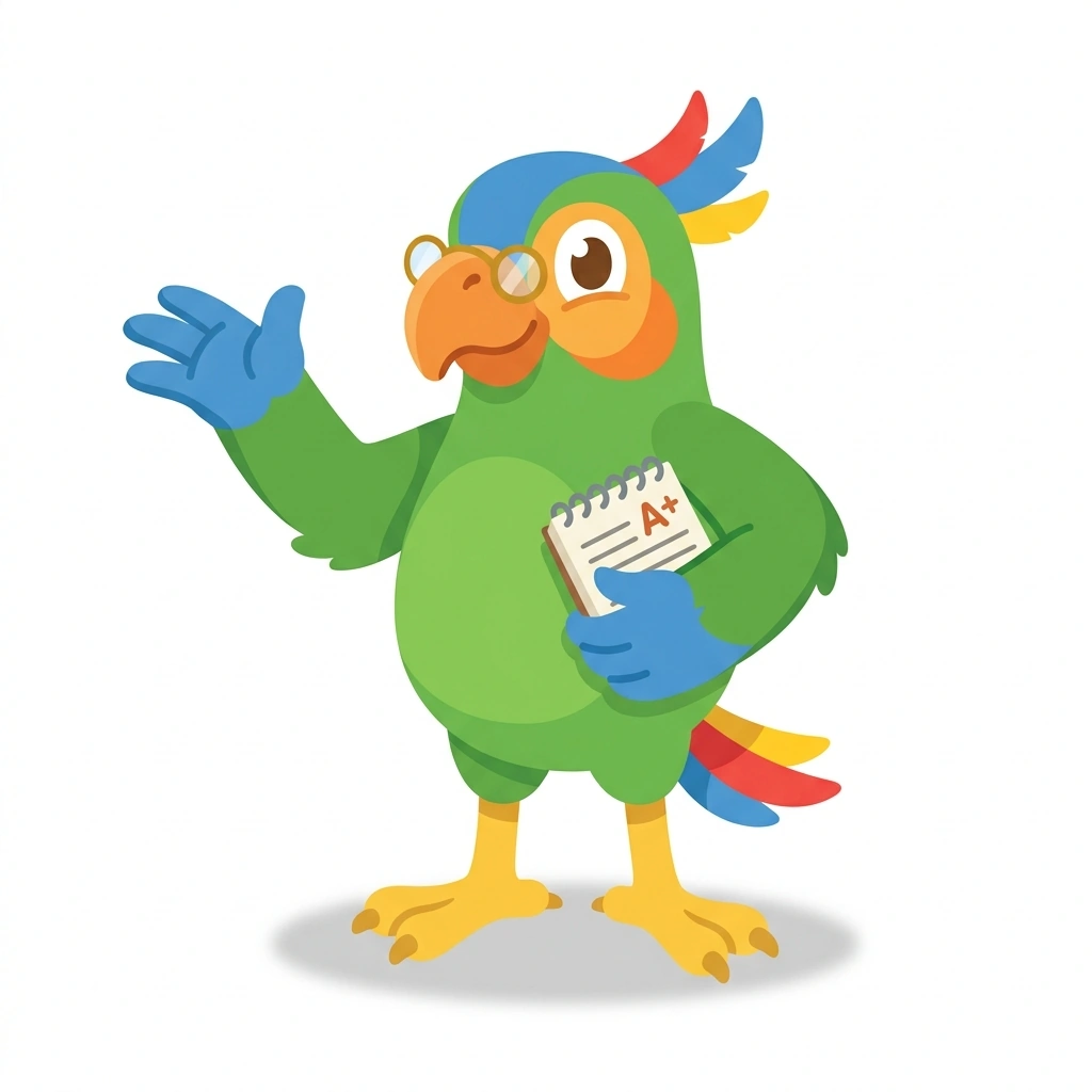 بندق الببغاء, the guide who teaches the الإنجليزية للمبتدئين من الصفر course