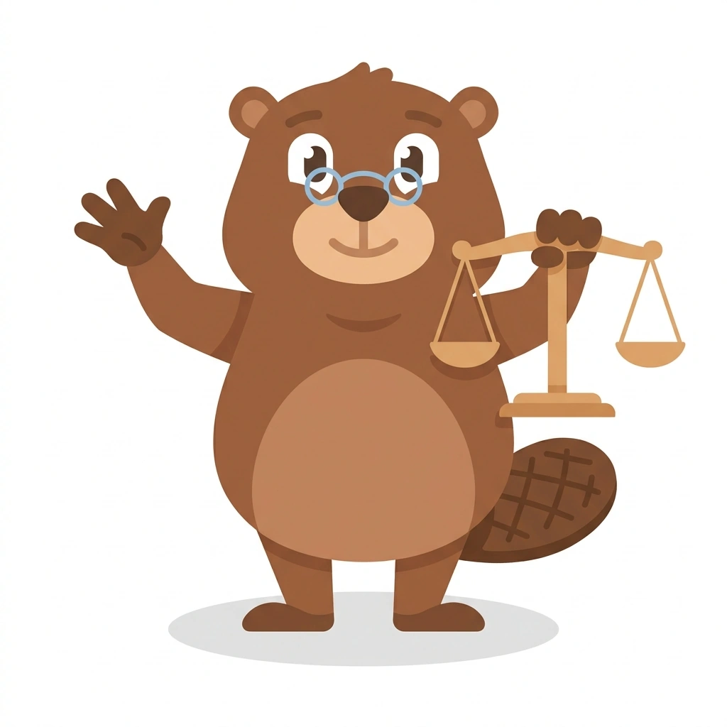 Barnaby the Beaver, the guide who teaches the Capitalism, Socialism, and Communism course