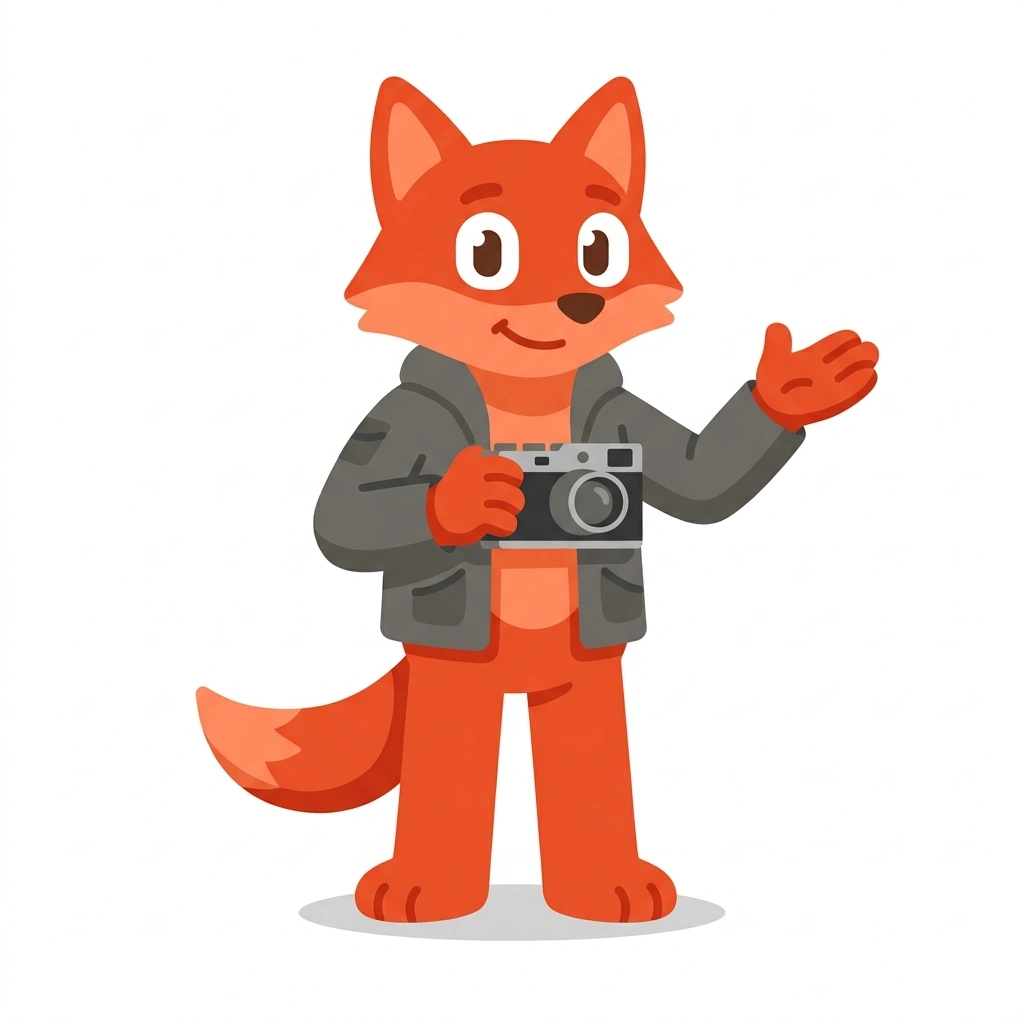 Finch the Fox, the guide who teaches the Visual Tension in Photography course