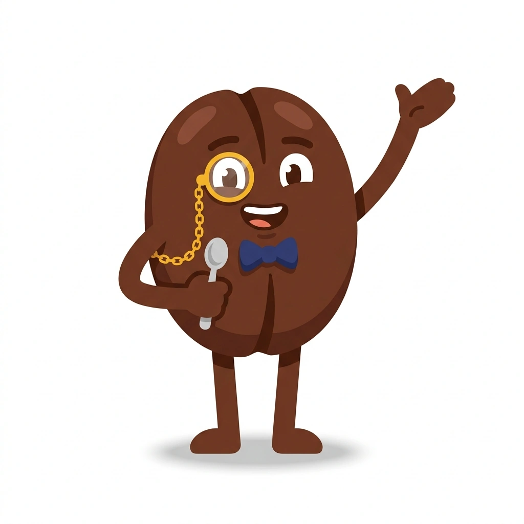 Bennie the Bean, the guide who teaches the Coffee: Science and Origin course