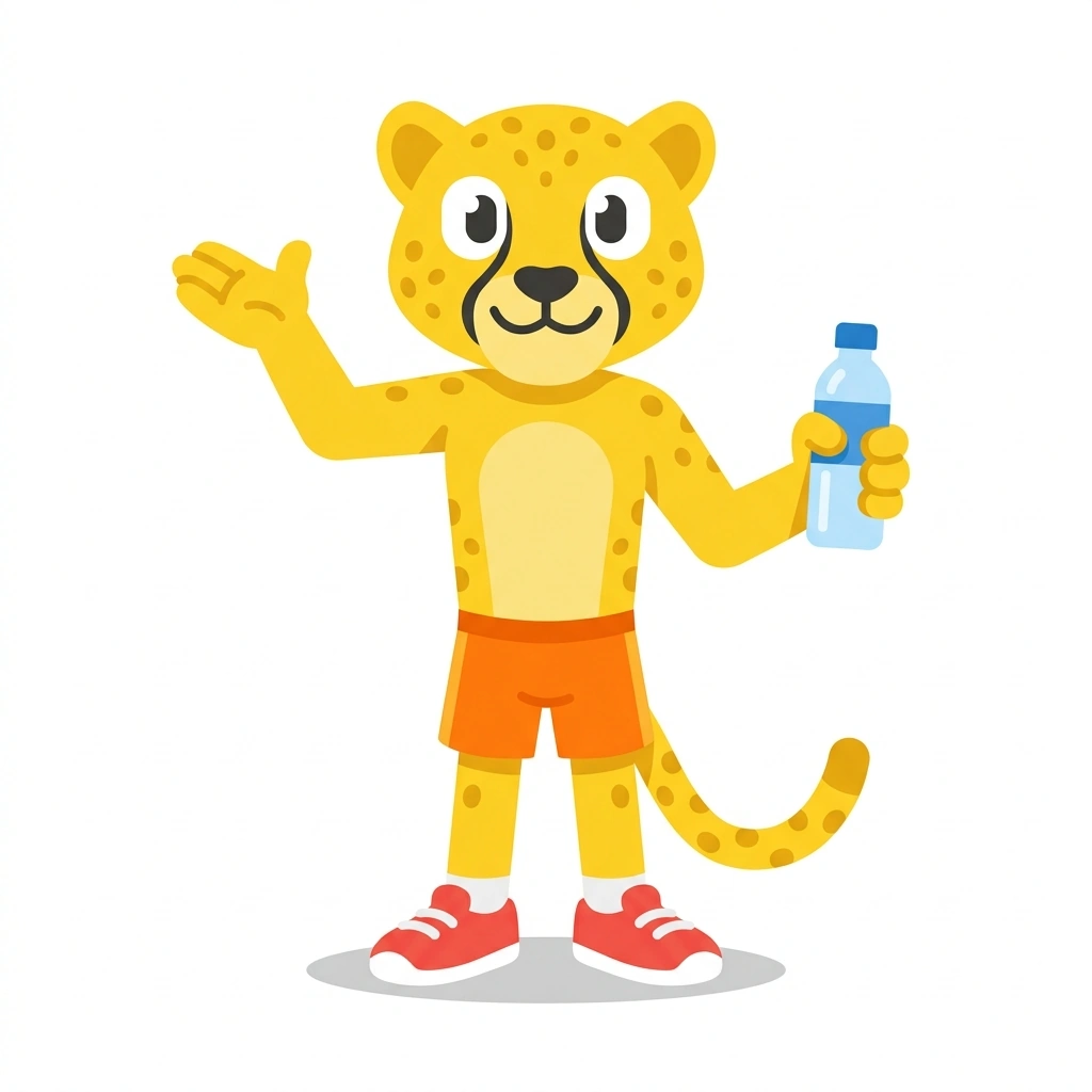 Dash the Cheetah, the guide who teaches the Smart, Fast Weight Loss course