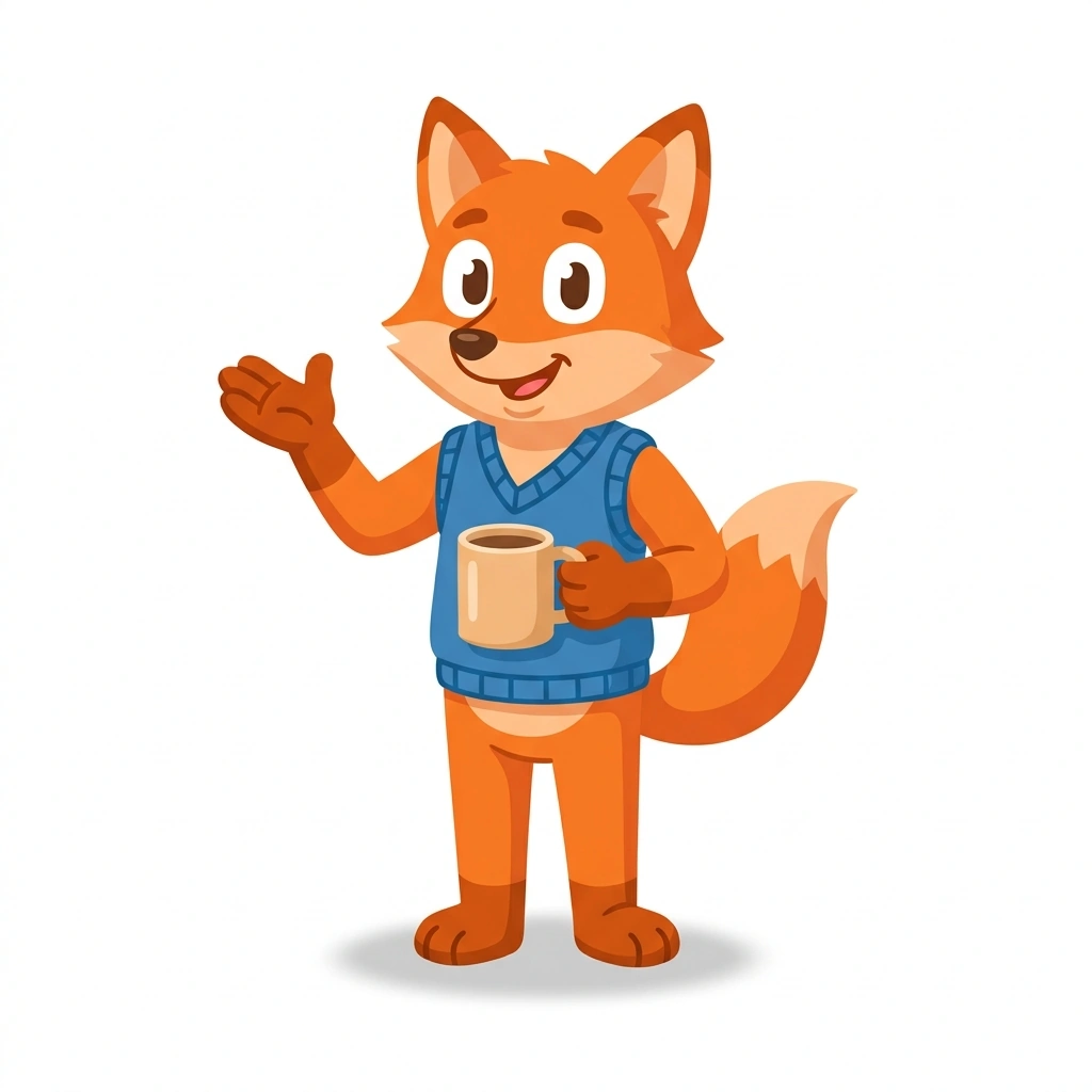 Felix the Fox, the guide who teaches the Everyday Social Dynamics course