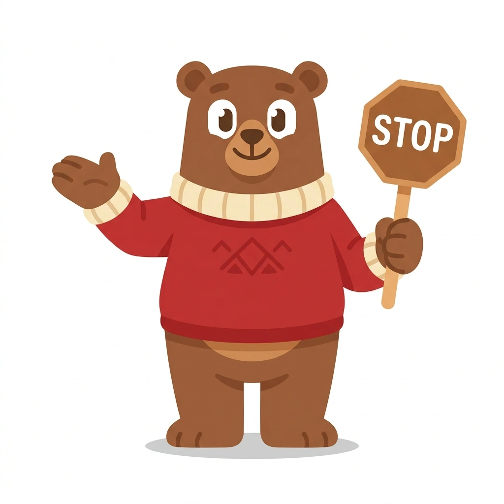 Barnaby the Barrier, the guide who teaches the The Art of Saying No course