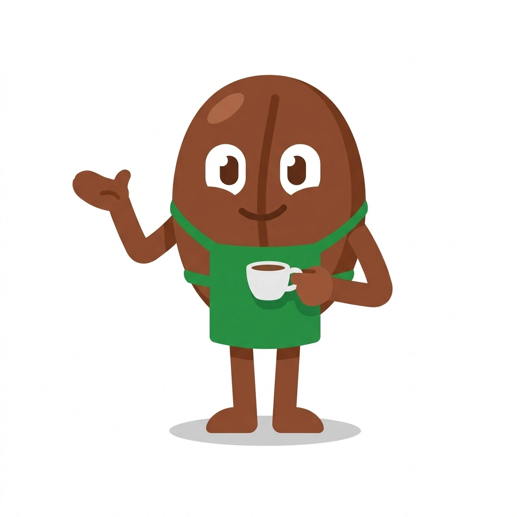 Bean-Bean the Barista, the guide who teaches the Tasting Espresso Drinks course
