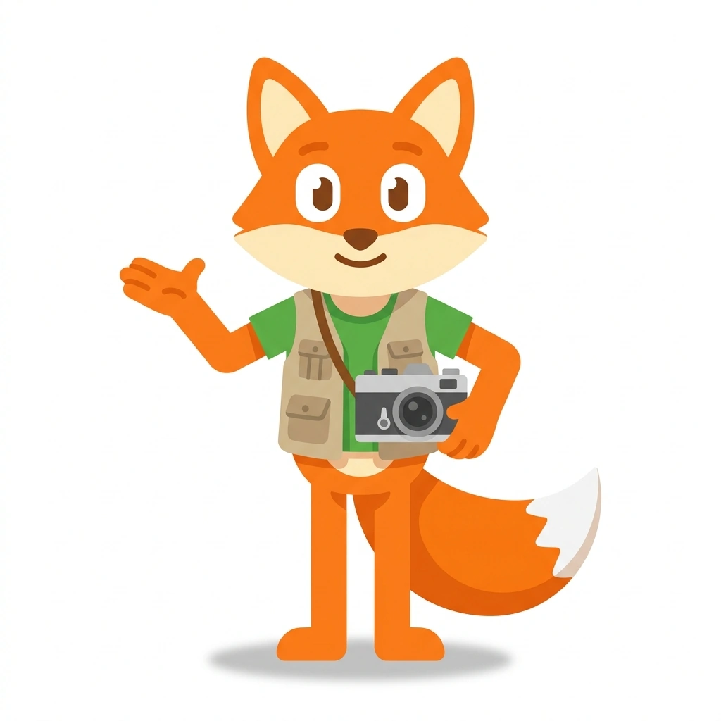 Flash the Fox, the guide who teaches the Everyday Photography course
