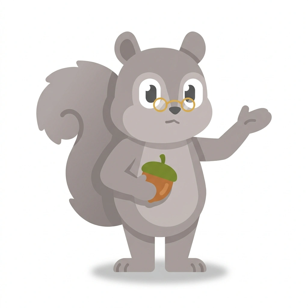 Sophia the Squirrel, the guide who teaches the Thinking Like a Philosopher course