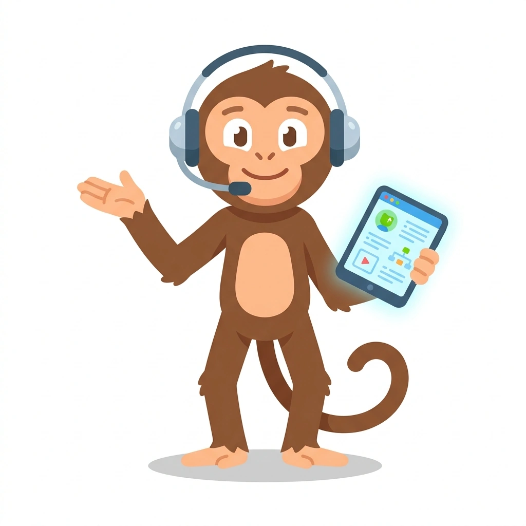 Mojo the Marketer, the guide who teaches the AI-Accelerated Marketing course