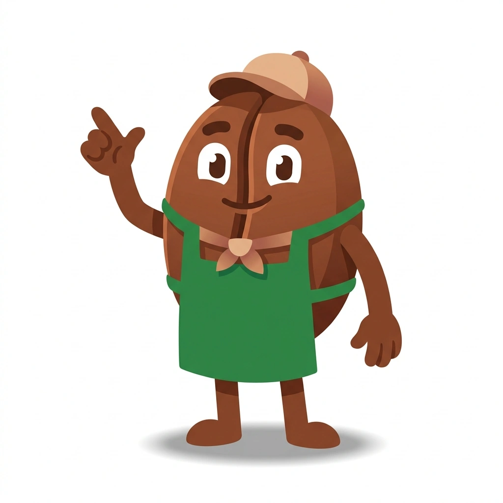Bean-Bean the Barista, the guide who teaches the Tuning Your Brew course
