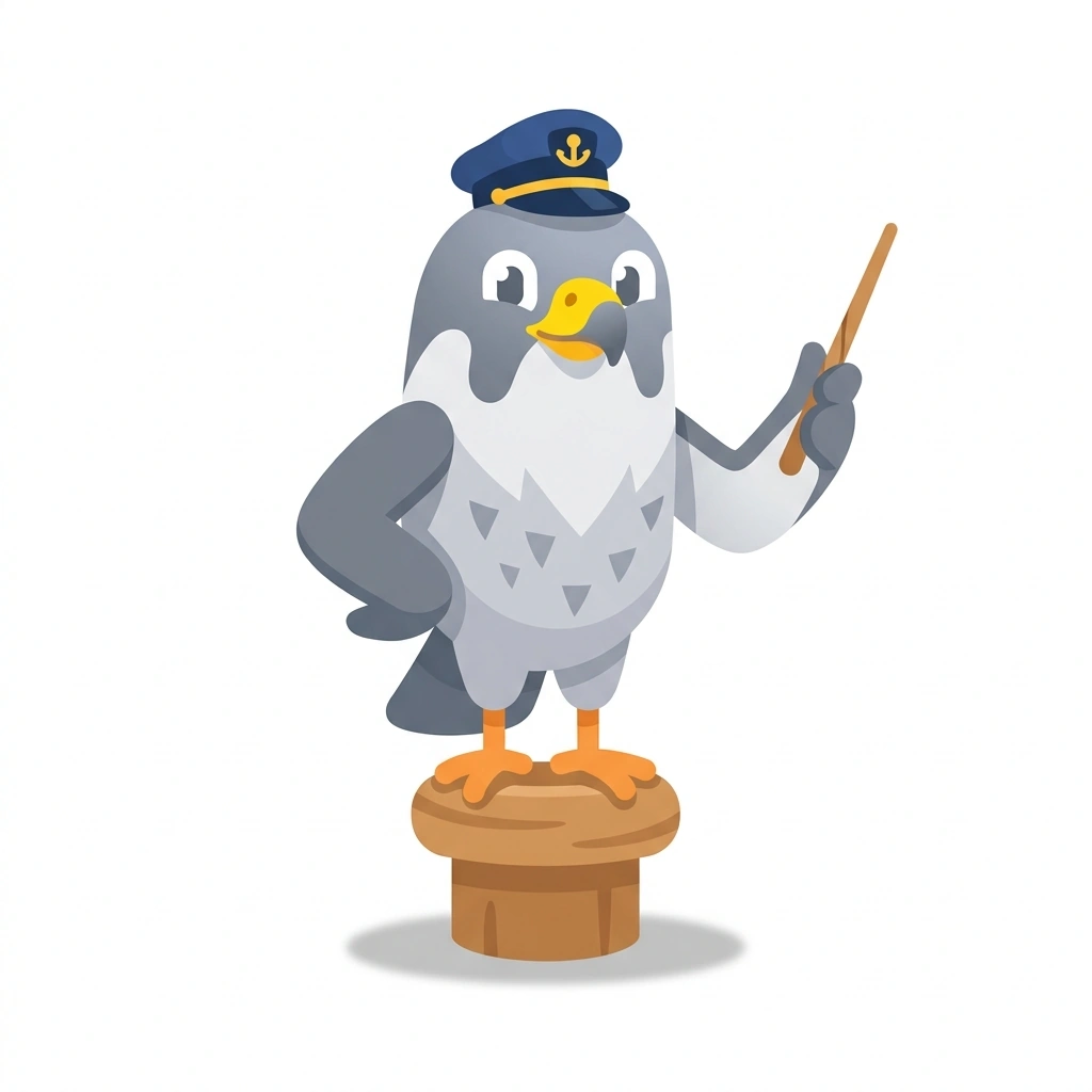 Farid the Falcon, the guide who teaches the Strait of Hormuz course