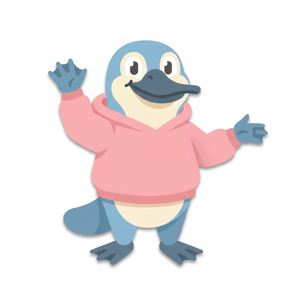 Pip the Platypus, the guide who teaches the How Society Shapes the Mind course