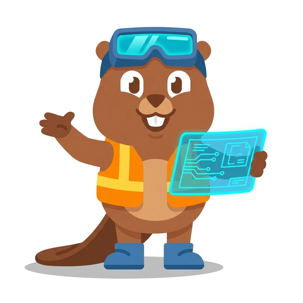 Byte the Beaver, the guide who teaches the Building Autonomous AI Agents course
