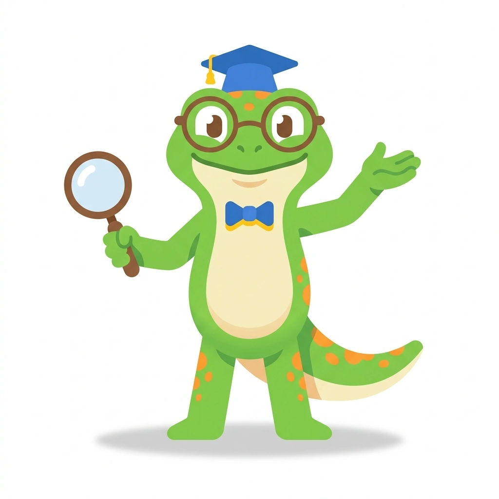 Newton the Newt, the guide who teaches the Spotting Misleading Numbers course