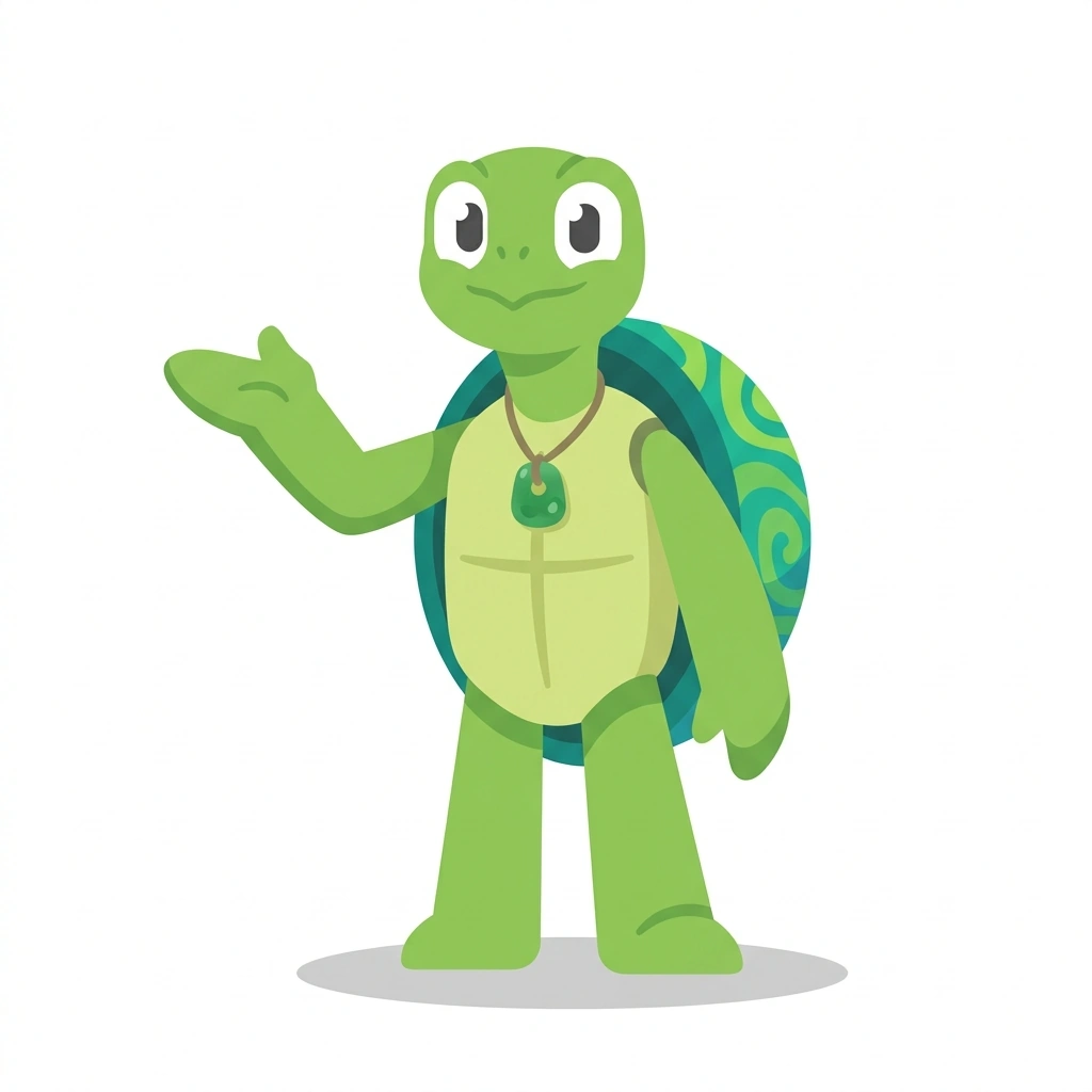 Tai the Taoist Turtle, the guide who teaches the Yin Yang: The Art of Dynamic Balance course