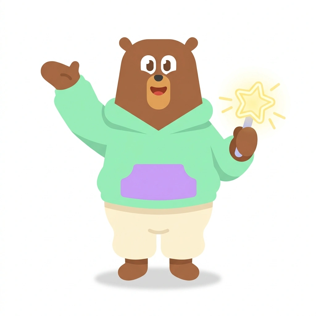 Bomi the Bear, the guide who teaches the Inside the K-Pop Machine course