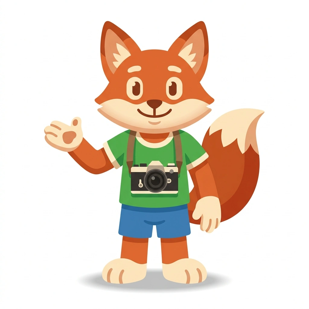 Flash the Fox, the guide who teaches the Everyday Photography course