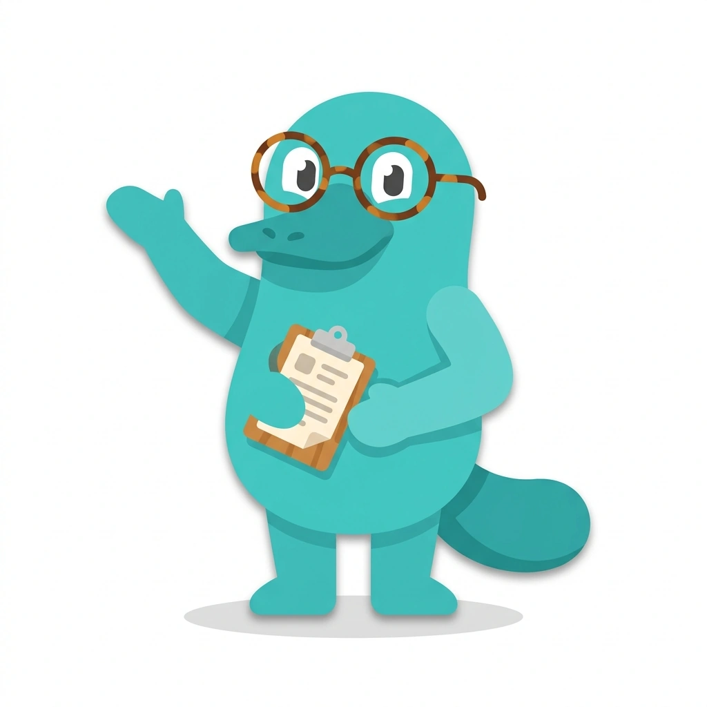 Pippa the Platypus, the guide who teaches the Applied Behavioral Psychology course